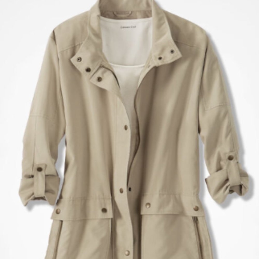 Coldwater Creek Modern Microfiber Coat GUC - Picture 8 of 8